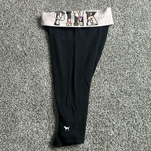 Love pink Crop Leggings